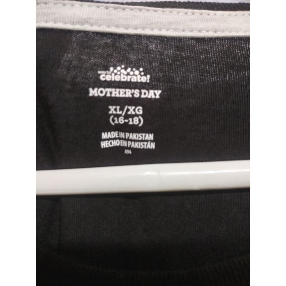 Women's Short Sleeve Blessed Mama Black T-Shirt XL - Picture 3 of 3